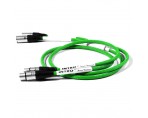 INTRO XLR - XLR 1m pair Green